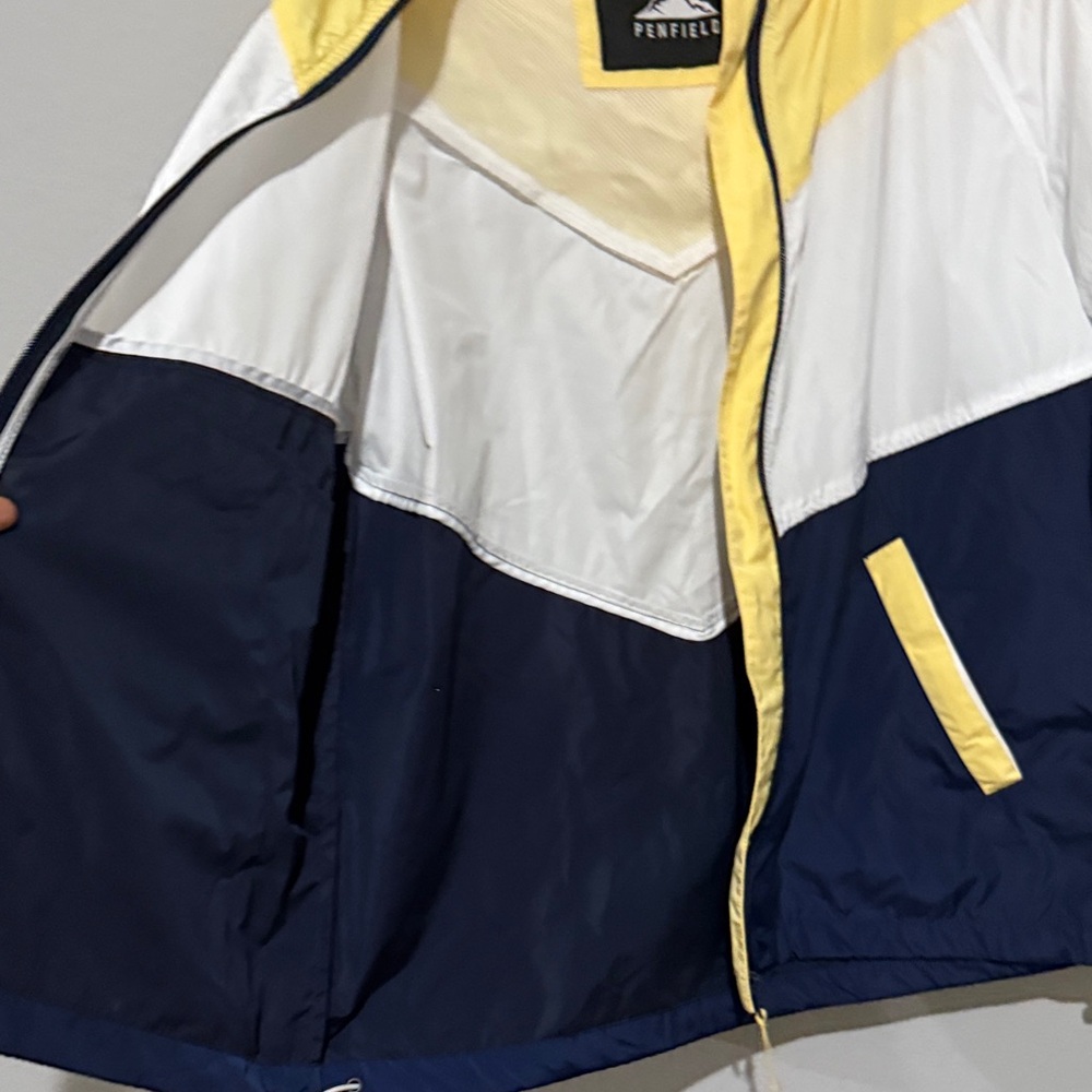 Penfield Yellow and Navy Utility Jacket rain jacket wind breaker - Picture 5 of 11